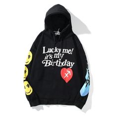 New Hoodie Sizes S-5xl Custom Made Colors: Variety Stranger Things Hoodie, Estilo Harajuku, Velvet Sweatshirt, Lucky Me, Streetwear Hoodie, Oversized Streetwear, Velvet Shirt, Traje Casual, Letter Print Sweatshirt