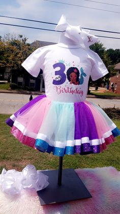 This beautiful multicolored tutu and ruffle socks set is perfect for any occasion to make her feel like a princess for her big day or any picture day holidays any theme any colors I'm welcome to make made to order from sizes 12 months to 5T Fitted Ruffle Tutu Dress For Birthday, Fitted Ruffled Tutu Dress For Birthday, Fitted Multicolor Tutu Dress With Ruffles, White Fitted Tutu Dress For Birthday, Fitted Multicolor Tutu Dress For First Birthday, Ribbon Trim Tutu, Ruffle Socks, Feel Like A Princess, Ruffled Socks