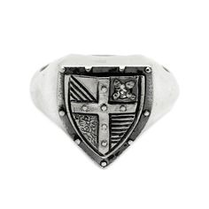 "SKU: k4550 \"Varangian Knight's Shield\" Features: Brand new sterling ring silver 925. Not plated, 100% solid silver metal! Approx weight of the product (Size 20mm)- 7.8 g.; Size of the top - 16x14 mm Processing: 1) Blackening by oxidation (More contrast black and white color) 2) Shine rhodium plated (Color looks like silver and it does not get dark in time) Availability of proprietary tag manufacturer - Yes; Manufacturing and country of origin - Ukraine; online shop - www.indigo.jewelry e-cata Indigo Jewelry, Knight Shield, Measure Ring Size, Sterling Silver Mens Rings, Signet Rings, Silver Pieces, 925 Silver Rings, Ring Silver, Cleaning Jewelry