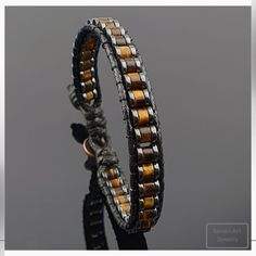 Hand Knotted Bracelet, Masculine Jewelry, Diy Leather Bracelet, Bracelet Christmas, Beads Bracelet Design, Tiger Eye Bracelet, Stylish Bracelet, Mens Beaded Bracelets, Eye Bracelet