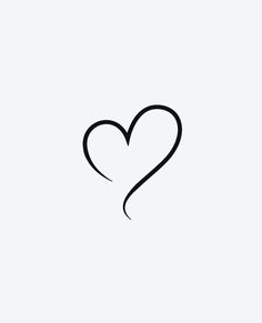 the outline of a heart on a white background