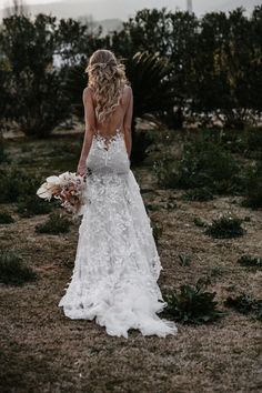 G-104 - Collection No. VI - Bridal Dresses - Galia Lahav Backless Mermaid Wedding Dresses, Rustic Wedding Dresses, Backless Wedding, Wedding Dress Fabrics, Wedding Boho, Bride Gowns, Backless Wedding Dress, Perfect Wedding Dress, Tulle Wedding Dress