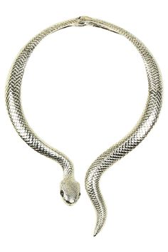 Free shipping and easy returns on Eye Candy LA Python Necklace. Entrance everyone around you with this snake necklace wrapped around your neck! This gold necklace captures the beau Serpent Necklace Silver, Snake Necklace Ceramic, Necklaces Snake Chain, Matching Snake Necklaces, Bvlgari Necklace Snake Gold, Snake Crystal Necklace, Snake Chain Necklace Gold With Pendant, Snake Necklace Gold, Snakeskin Necklace