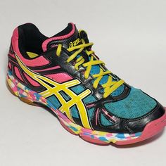 ASICS Gel Flashpoint B256N Women's Sz9 Athletic Running Shoes MultiColor . Condition is Pre-owned, needs to be cleaned, see photos. Shipped with USPS Priority Mail. Asics Multicolor Lace-up Sneakers, Asics Multicolor Sneakers For Sports, Asics Multicolor Sneakers, Asics Multicolor Low-top Sneakers, Yellow Low-top Asics Sneakers, Athletic Running, Asics Gel, Priority Mail, Running Shoes