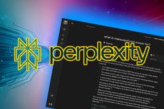 a computer screen with the word perplexity on it