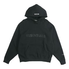 Fear of God Essentials SS20 Graphic Logo Black Hoodie Essentials Hoodie, Hoodie Oversize, Fear Of God Essentials, Hip Hop Streetwear, Hoodie Outfit, Fear Of God, Black Logo, Dream Clothes, Colorful Hoodies