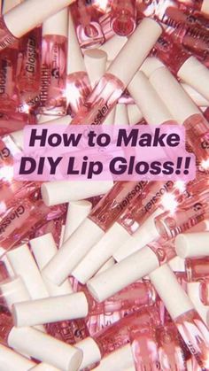 Lip Gloss Recipe, Gloss Diy, Lip Gloss Homemade, Diy Lip Gloss, Lip Care Routine, Makeup For, Pink Homecoming, Hamburger Helper, Diy Lip Balm