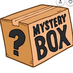 a mystery box with question marks on it