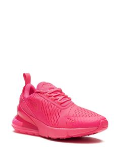 Nike Air Max 270 "Pink" Sneakers - Farfetch Sneakers Pink, Sneakers Running, Brands Fashion, Pink Sneakers, Nike Air Max 270, Swoosh Logo, Air Max 270, Stylish Sneakers, Pull Tab