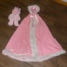 Nwot Hooded Princess Cloak With Custom For Doll Unicorn Age 8-10 Years Very Cute Hooded Princess Cloak Dress Up Your Favorite Doll As A Unicorn Princess Cloak, Cloak Dress, Unicorn Colors, A Unicorn, Cloak, Kids Costumes, Pink White, Kids Shop, Dress Up