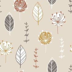 a bunch of different types of leaves on a beige background with text that reads, the closer look of your future wallpaper