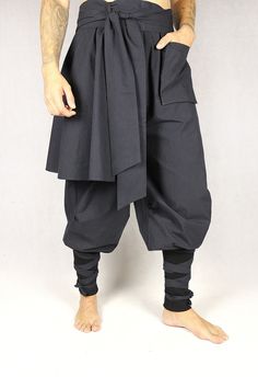 Made from Italian cotton Cotton 88% elastane 12% Stretch Cotton Ankle-length Harem Pants, Stretch Cotton Ankle-length Pants, Stretch Cotton Ankle-length Bottoms, Cotton Full Length Harem Pants For Streetwear, Full Length Cotton Harem Pants For Streetwear, Full-length Cotton Harem Pants For Streetwear, Black Harem Pants With Side Pockets For Summer, Black Fitted Cotton Pants, Fitted Black Cotton Pants