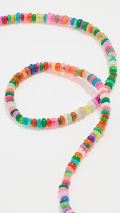 JIA JIA Rainbow Smooth Large Opal Necklace | Shopbop Multicolor Spacer Beads Jewelry, Multicolor Hand-strung Rondelle Beaded Necklaces, Multicolor Rondelle Single Strand Jewelry, Multicolor Single Strand Rondelle Jewelry, Rainbow Hand-strung Round Jewelry, Multicolor Single Strand Round Jewelry, Multicolor Single Strand Rondelle Beaded Necklaces, Multicolor Rondelle Beaded Necklaces Single Strand, Multicolor Round Spacer Beads Jewelry