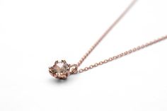 Exquisite 14k solid gold and Morganite gemstone flower solitaire pendant necklace for women and girls. This floral real gold necklace's gemstone has a peach color, and it is the perfect love gift for your dear!❀ Features:************❇ Chain:∙ 14k solid gold- Can be made also in 18K - contact me for details.∙ Gold alloy - Yellow / White / Rose Gold.∙ Length: 42 cm (16.5 Inches).❇ Pendant:∙ 14k solid gold- Can be made also in 18K - contact me for details∙ Gold alloy - Yellow / White / Rose Gold∙ P Rose Gold Solitaire Necklace With Prong Setting As Gift, Rose Gold 14k Solitaire Pendant Necklace, Delicate Rose Gold 14k Solitaire Necklace, Rose Gold Round Solitaire Necklace Gift, Fine Jewelry Solitaire Necklace With Flower Pendant As Gift, Delicate Rose Gold Solitaire Necklace In Sterling Silver, Delicate Necklace With Prong Setting As Gift, Delicate Rose Gold Sterling Silver Solitaire Necklace, Rose Gold Sterling Silver Solitaire Necklace Gift