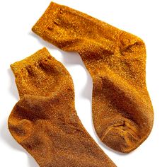 Twinkle Your Toes In These Sheer And Stretchy Socks Woven With Metallic Yarn. - 70% Polyester, 28% Metallic Yarn, 2% Spandex - Hand Wash Color Gold New / Never Used Gold Socks, Metallic Yarn, Crew Sock, Lighting Fixtures, Crew Socks, Hosiery, Urban Outfitters, Women Accessories, Hand Wash