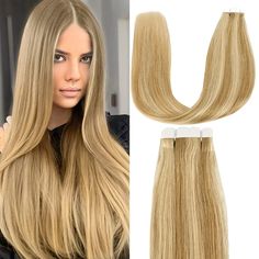 Item Is In Like-New. Perfect Condition. Used In Demonstration To Instruct Hair Professionals How To Properly Apply Tape-In Hair Extensions. Length: 18″ Color: #27/613 Style: Tape Hair Extensions, Highlighted Texture: Straight Hair Type: 100% Human Remy Hair Grade: Aaaa Total Weight: Each Piece= 2.5 Gram Quantity: 8pieces/Pack Tape-In Hair Extensions Are Human Hair, Adhesive Weft Extensions That Are Applied Without The Need For Tools Or Heat. Contact Me If Interested In Purchasing Multiple Packs Of Extensions -- A Volume Discount May Be Negotiated. 14 Identical Packs Are Available. Important!!! Colors Shown On Screen Can Be Slightly Different From The Hair Extensions Length, Tape Hair Extensions, Weft Extensions, 100 Remy Human Hair, Remy Human Hair Extensions, Tape In Hair Extensions, Remy Human Hair, Remy Hair, Human Hair Extensions