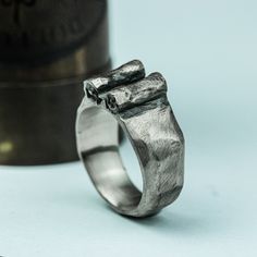 The simple and casual moon shape creates the unconventional style of this ring, it is like a "moon" picked up from a pile of stones, pleasing to the eye, simple but not ordinary. It is not in stock, we will start making it when you place an order, you can request an engraving, but not more than 6 characters, please leave me a message. 🔥🔥 About the ring -Made of 925 sterling silver or brass, depending on your purchase option. -The weight of the silver ring is about 14g and the weight of the bra Handmade Sterling Silver Signet Ring For Promise, Handmade Sterling Silver Promise Signet Ring, Unique Stainless Steel Promise Ring, Handmade Silver Signet Ring For Promise, Silver Hammered Signet Ring As Gift, Minimalist Oxidized Finish Signet Ring As A Gift, Minimalist Oxidized Signet Ring As Gift, Minimalist Metal Signet Ring With Open Design, Minimalist Metal Promise Ring