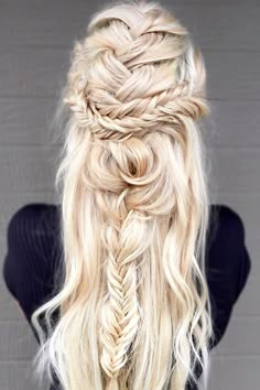 Bohemian Hairstyles, Braided Hairstyles For Wedding, Boho Hairstyles, Hair Dos, Prom Hair, Pretty Hairstyles