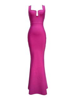 Sadira Bandage Maxi Dress In Hot Pink The Sadira Bandage Maxi Dress exudes elegance and femininity with its premium bandage fabric and elegant maxi silhouette. Ideal for formal events, this vibrant hot pink dress is designed to make a bold statement in any wardrobe. Dress Details Experience the ultimate blend of comfort and style with the Sadira Bandage Maxi Dress. This eye-catching piece features a high-stretch bandage material that contours beautifully to your body, offering both flexibility a Hot Pink Dress, Hot Pink Dresses, Jumpsuits And Romper, Feather Dress, Maxi Dress Green, Embellished Dress, Shop Maxi Dresses, Prom Party Dresses, Comfortable Dress