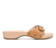 Women's Dr. Scholls Original Clog Sandals | Shoe Carnival Natural Open Toe Clogs With Rubber Sole, Natural Clogs With Removable Insole And Open Heel, Natural Open Toe Clogs With Leather Sole, Natural Leather Sole Open Toe Clogs, Natural Color Beach Clogs With Removable Insole, Natural Wooden Clogs With Wooden Heel, Natural Wood Clogs With Wooden Heel, Natural Wooden Heel Clogs, Natural Color Slip-on Sandals With Wooden Heel