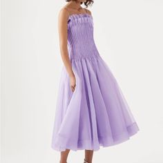 Sold Out Everywhere Us Size 6 Au Size 10 Tuck Dress, Backless Midi Dress, Dress Lilac, Pleated Mini Dress, Lilac Dress, Ruffle Mini Dress, Heeled Sandal, Ruffled Maxi Dress, Strapless Mini Dress