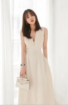 Classy Modest Dresses, Chinese Fancy Dress, Smart Casual Women Outfits, Linen Style Fashion, Elegant Mini Dress, Classic Style Outfits, Elegant Dresses Classy, Fashionista Clothes, Easy Trendy Outfits