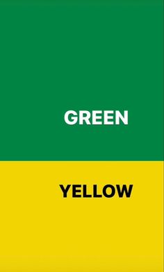 green and yellow are the same color scheme