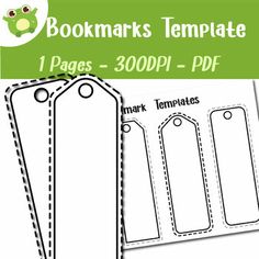 the bookmarks template is ready to be printed