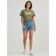 Take your go-to shorts up a notch this season with the Lee® Women's Legendary Seamed Short. With a unique set of pockets adorned with our vintage-style brass buttons, they bring a vintage feel that goes with everything. Made from a soft cotton blend with some extra stretch, enjoy the most comfortable short of the season in style. 99% Cotton, 1% Spandex. Sleek Blue. 14 W / 4 Inches (M). Retro Jean Shorts With Pockets, Retro Jean Shorts With Belt Loops, Retro High-waisted Shorts With Belt Loops, Retro Shorts With Belt Loops, Retro Relaxed Fit Denim Shorts, Retro Shorts With Relaxed Fit And Built-in Shorts, Retro Relaxed Fit Shorts With Built-in Shorts, Retro Style Shorts With Relaxed Fit, Retro Relaxed Fit Shorts