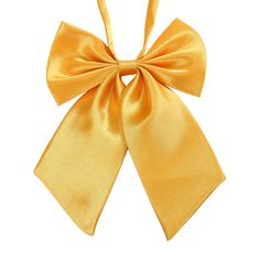 PRICES MAY VARY. Ladies Adjutable Bow Ties Bowtie Size: 5.1"x6.7" (13x17 cm) Neck Size: 11"-19.3" (28-49 cm) Adjustable neck size strap, plastic hook, one size Suitable for wedding, party, business, prom or other occasions Condition: 100% Brand New Material: rayon Size: 16cm x 13cm Pastel Scarf, Ties For Women, Cheetah Print Scarf, Ray Ban Round Metal, Color Block Scarf, Skull Scarf, Lilly Pulitzer Target, Tie For Women, Golden Yellow Color