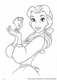 the princess from disney's little mermaid holding a fish in her hand coloring page