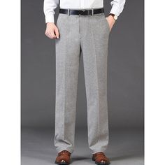 Season:Spring   Fall,Winter; Fabric:Chemical fiber blend; Gender:Men's; Style:Casual,Fashion; Occasion:Daily,Going out,Outdoor; Details:Belt Not Included; Fit Type:Regular Fit; Function:Comfort,Soft,Breathable; Waistline:Mid Waist; Pattern:Plain; Design:Pocket; Pants Type:Dress Pants,Trousers,Winter Pants,Suit Pants,Tweed Pants; Front page:FF; Listing Date:10/17/2023; Hips:; Length:; Waist: Going Out Fashion, Men's Dress Pants, Tweed Pants, Pants Pocket, Winter Pants, Winter Fabric, Mens Dress Pants, Pants Suit, Suit Pants