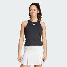 adidas Shop the Tennis Mid-Length Y-Tank Top - Black at adidas.com/us! See all the styles and colors of Tennis Mid-Length Y-Tank Top - Black at the official adidas online shop. Fitted Adidas Logo Top In Athleisure Style, Fitted Adidas Athleisure Top With Logo, Fitted Adidas Athleisure Top, Sporty Fitted Adidas Logo Tops, Summer Adidas Logo Top, Adidas Logo Summer Top, Sporty Stretch Top With Three Stripes, Fitted Adidas Sportswear Tops, Fitted Sportswear Tops With Adidas Logo