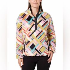 Hurley Ladies Snap Plush Pullover Hurley Clothing Women, Fuzzy Pullover, Pink Spring, Pullover Jacket, Short Jacket, Soft Hand, Snap Button, Pink Yellow, Vest Jacket