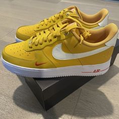 ad eBay - Find many great new & used options and get the best deals for Nike Air Force 1 ‘07 “Yellow Ochre” / Women Size 12 / DQ7582-700 at the best online prices at eBay! Free shipping for many products!