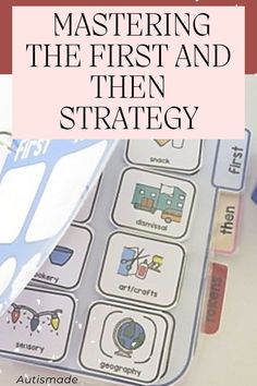 an image of a book with the title mastering the first and then strategy on it