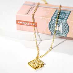 Book Locket • Gold Book Pendant • Fortune & Frame Book Locket Necklace, Book Charm, Book Pendant, Remembrance Jewelry, Book Necklace, Book Locket, Diary Book, Gold Book, Stylish Necklace