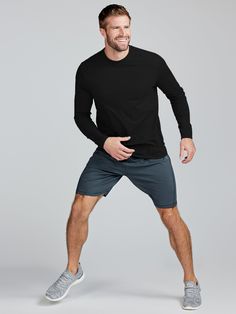 When you work hard, your clothing should too. Meet the Carrollton Long Sleeve Fitness T-Shirt, a long-sleeve version of our best-selling crew neck. Just like its short-sleeved predecessor, this style is as versatile as it is comfortable and engineered to keep up with your fast-paced lifestyle. Whether you're hitting the gym or going for a run, the Carrollton Long Sleeve Fitness T-Shirt has got you covered. Style #TM310. Long Sleeve Moisture-wicking T-shirt, Long Sleeve Cotton Workout T-shirt, Stretch Athleisure T-shirt With Long Sleeves, Stretch Long Sleeve T-shirt For Athleisure, Black Long Sleeve Stretch T-shirt, Black Stretch Long Sleeve T-shirt, Long Sleeve Cotton T-shirt For Workout, Cotton Long Sleeve Workout T-shirt, Black Long Sleeve Workout T-shirt