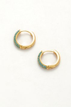 Ready for some serious chill vibes? Turquoise Bliss is like a beach day for your ears - bring on the vacay! Trendy Hoop Earrings For Beach, Trendy Small Hoop Earrings For The Beach, Trendy Hoop Earrings For Vacation, Trendy Gold Hoop Earrings For Vacation, Trendy Nickel-free Hoop Earrings For Beach, Trendy Turquoise Hoop Earrings As Gift, Trendy Nickel-free Blue Hoop Earrings, Turquoise Hoop Earrings For Beach, Turquoise Hoop Earrings For Summer