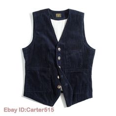 eBay      100% Brand New and High Quality * Condition: 100% Brand New * Color:black * Size:Asian * Package:1pc vest (without any accessories ）    Please note: 1.Please allow a little error due to manual measurement. 2.The color maybe a little difference because of the light,screen reflection etc. 3.If you are not sure what size to choose, you can tell us your height and weight, we will recommend the right size for you.       Note As different computers display colors differently, the color of th Vintage Streetwear Men Outfits, Vintage Streetwear Men, Mens Vintage Vest, Men Minimalist Fashion, Men Waistcoat, Minimalist Fashion Men, French Workwear, Streetwear Fall, Preppy Mens Fashion