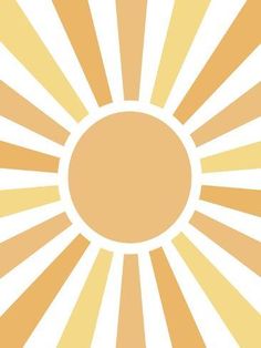 an orange and white sunburst is shown in the middle of this graphic design