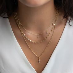 Customize your jewelry collection with our Gold Vermeil Tiny Cross Charm. Designed to elevate any bracelet, necklace or anklet. This charm brings a touch of elegance to your style.Gold Vermeil Height x Width 0.5x0.4in(13.5x9.5mm), Bail opening 5x2.5mm (0.2x0.1in) #C299-G Layered Cross Necklace, Layer Necklaces, Dainty Choker Necklace, Dangle Necklace, Tiny Cross, Layered Chain, Moms Bracelet, Crystal Cross, Choker Pendant