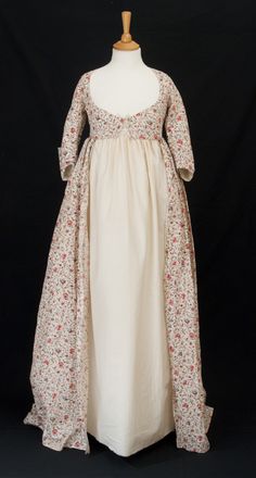 Open robe 1348732 | National Trust Collections 1790s Dress, 1790s Fashion, 18th Century Dresses, 1700 Fashion, 18th Century Costume, 18th Century Clothing, Regency Dress