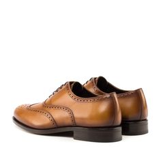 CUSTOMIZE Brown City, Hand Painted Leather, Brown Flats, Brogue Shoes, Painting Leather, High Quality Shoes, Mens Oxfords, Goodyear Welt, Shoe Closet