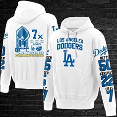 Los Angeles Dodgers Hoodies World Series Champions 2020 Gift For Fan available in T-shirt, hoodie, tank top, longsleeve, multi color and size S M L XL XXL 3XL 4XL 5XL. Shipping from the US. Easy 30 day return policy - Shop now! 6.1-ounce, 100% cotton .Double-needle neck, sleeves and hem; Roomy Unisex Fit. Ash is 99% cotton, 1% poly; Sport Grey is 90% cotton, 10% poly; Dark Heather is 50% cotton, 50% polyester .Decoration type: Digital Print. Made by Gildan White Hooded Fan Apparel Top, Fan Merchandise Drawstring Hood Top, Hooded Tops For Fan Merchandise, Hooded Fan Apparel Tops With Team Name, Sporty Tops With Drawstring Hood For Fan Merchandise, Fan Merchandise Hooded Tops With Team Spirit, Sports Fan Hoodie Top, Fan Gear Hooded Top With Letter Print, Moisture-wicking Long Sleeve Hoodie Fan Apparel