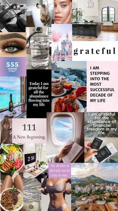 a collage of photos with the words, i am stepping on the most successful life in my life