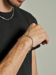 Discover our Men's Bar Chain Bracelet, a minimalist stainless steel piece that blends durability with style. Perfect for daily wear or special occasions, this dainty yet robust bracelet is an ideal gift for him. Silver Cuban Link Bracelet, Tarnish Resistant For Everyday, Silver Tarnish Resistant Cuban Link Bracelet For Everyday, Silver Tarnish-resistant Cuban Link Bracelet For Everyday, Modern Everyday Oyster Bracelet, Modern Silver Chain Bracelet Tarnish Resistant, Minimalist Adjustable Sterling Silver Oyster Bracelet, Stainless Steel Oyster Chain Bracelet For Everyday, Modern Tarnish Resistant Silver Chain Bracelet, Modern Silver Tarnish-resistant Chain Bracelet