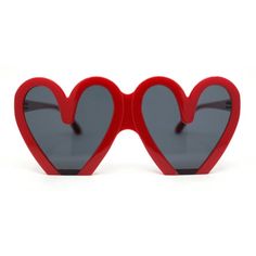 These heart-shaped sunglasses are a must-have for any summer wardrobe. The unique crop bottom heart shape is both stylish and flattering, and the 100% UV400 polycarbonate gradient lenses will protect your eyes from the sun's harmful rays. Whether you're hitting the beach, the pool, or just running errands around town, these sunglasses will keep you looking cool and feeling protected all summer long. (c041) Size: 5 11/16" (144mm) x 2 1/2" (63mm).  Color: Black.  Gender: female.  Age Group: adult. Fun Red Heart-shaped Sunglasses, Heart-shaped Sunglasses With Mirrored Lenses For Spring, Heart-shaped Sunglasses With Heart Print For Summer, Spring Heart-shaped Sunglasses With Mirrored Lenses, Trendy Heart-shaped Sunglasses For Valentine's Day, Heart-shaped Sunglasses For Beach In Spring, Heart-shaped Beach Sunglasses For Summer, Fun Summer Sunglasses With Heart Print, Heart-shaped Beach Sunglasses For Spring