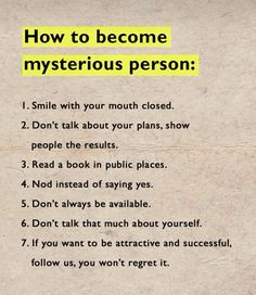 How To Become A Mysterious Person, How To Be Cunning, How To Become A Genius, How To Become Mysterious, How To Be Unrecognizable, Mysterious Personality, How To Be Mysterious, Mysterious Person, Dark Psychology