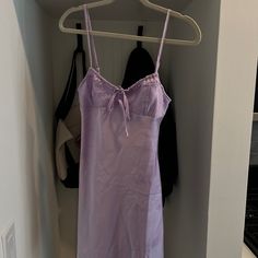 Light Purple Silk Mini Dress -Never Worn! Just A Little Short On Me Since I Am 5'8. Would Be Better For Someone 5"5 Light Purple Silk Dress, Light Purple Dress Short, Purple Dress Short, Purple Silk Dress, Light Purple Dress, Clothing Finds, Green Mini Dress, Purple Silk, Short Sleeve Mini Dress